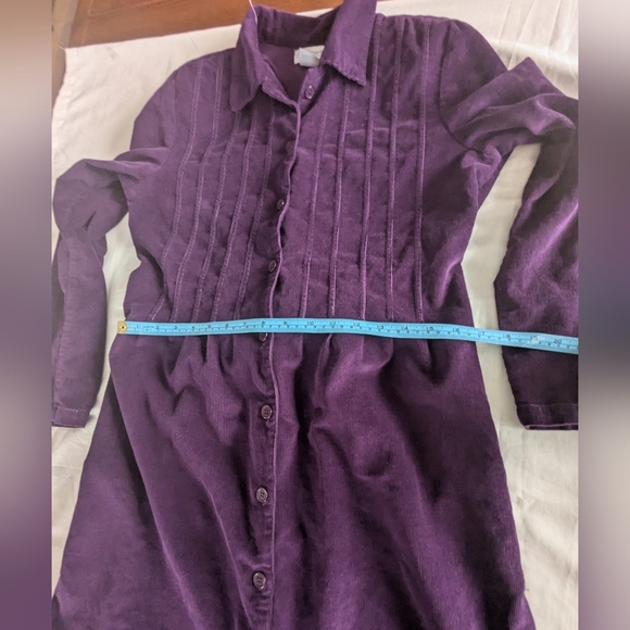 Paragon Purple Corduroy Maxi Dress / Vest Ptp 20" Fit Medium-large - Picture 9 of 12